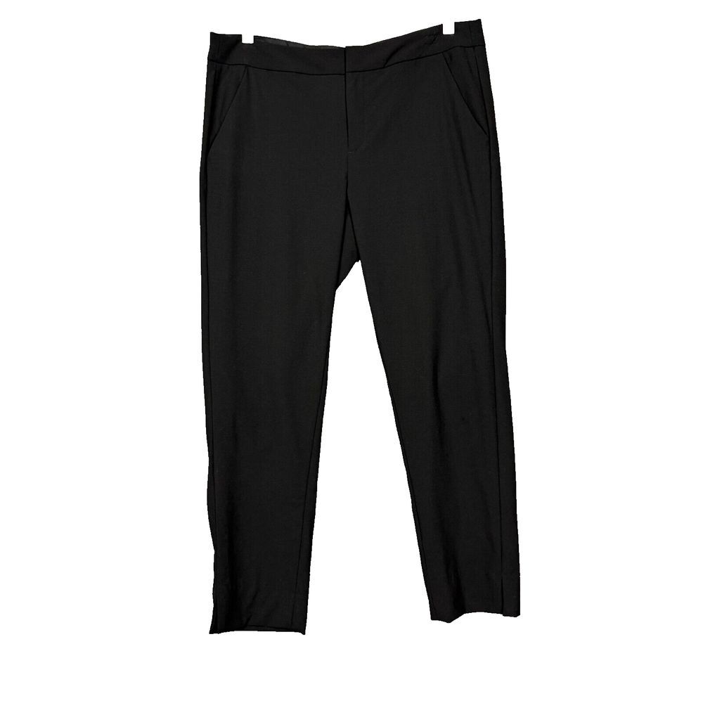 Everlane Pants Womens 8 Black Crop Wool Stretch Blend Work Career‎ Minimalist